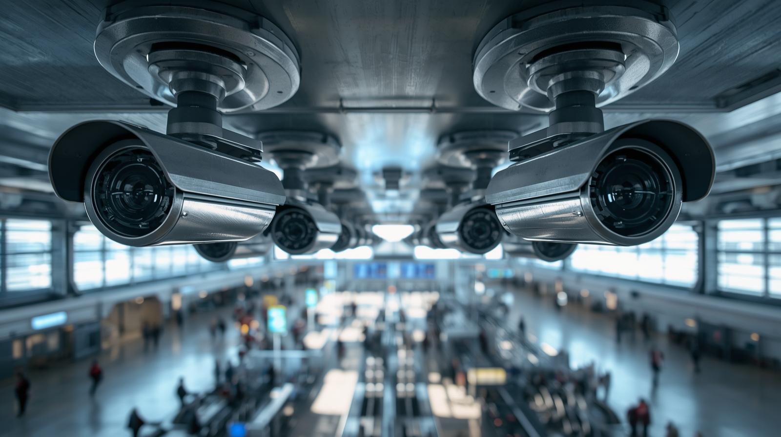 Caméras de surveillance dans les aéroports